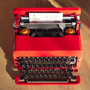 XSMYdpuk Portable Machinery Typewriter with Dust Cover and Ribbon