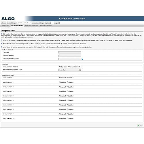 Algo 8186 SIP Paging Speaker and IP Loud Ringer