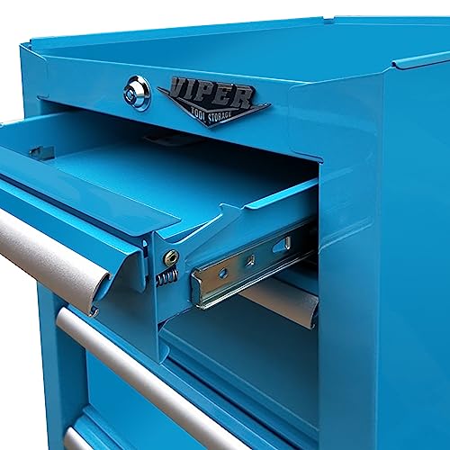 Viper Tool Storage V1605TLR Salon Cart, 5 Drawer, Teal