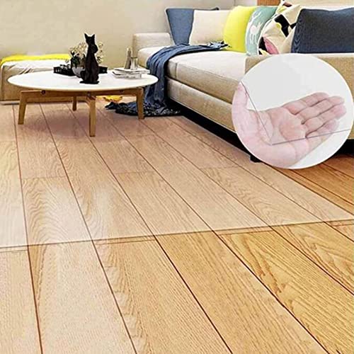 HOBBOY Hard-Floor Chair Mat PVC Office Floor Protector - Clear Vinyl Rug Cover, Thick 1mm