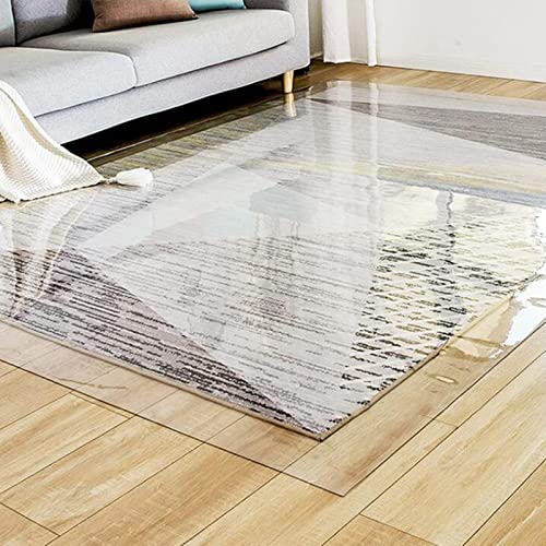 ZHOUHONG Desk Chair Mat 2mm PVC Non-Slip Transparent Floor Protector - Multiple Sizes