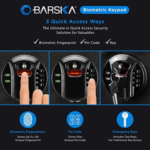 BARSKA HQ300 Biometric Keypad Safe