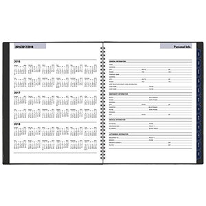 DayMinder Monthly Planner 2017, 8-1/2 x 11", Traditional, Color Selected For You May Vary (GC470-10)