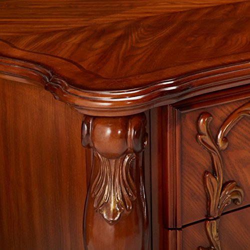 ACME 12169 Dresden Office Desk, Cherry Oak Finish