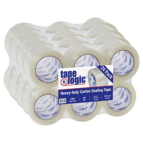 Aviditi Tape Logic 3 Inch x 110 Yard 2.6 Mil Clear, Heavy Duty Acrylic Packing Tape, 24 Pack, Perfect for Packing, Shipping, Moving, Home and Office