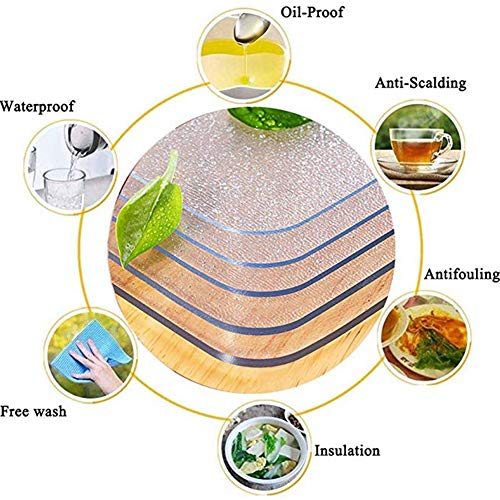 Generic Hard Floor Chair Mat Polycarbonate Non Slip Round Table Cover 3mm Thickness 135×300cm