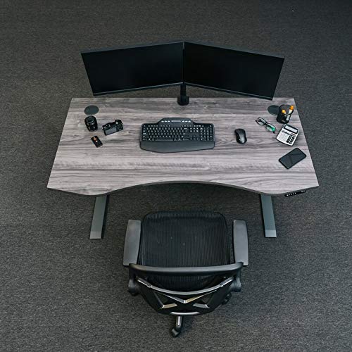 MotionWise Manager Series Dual Motorized Rising Sit/Stand Desk for Home Or Office, Dove Gray