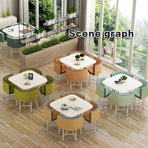 YNAYGDIUGD Coffee Table and Chair Combination Set - Multi-functional Dining and Office Furniture (Color: Sky)
