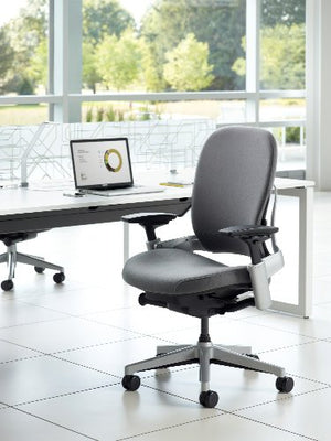 Steelcase Leap Plus Office Chair - Black with Platinum Base