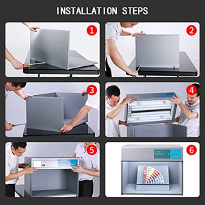 SUZAM Color Assessment Cabinet with 6 Light Sources for Textile Printing