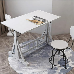 OGRAFF Drafting Tables Tiltable Craft Table with Large Edge Rib - Studio Desk for Writing and Artwork