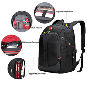 Soarpop School Business Backpack for 15.6 inch Laptop,Expandable Notebook Racksack for College Office