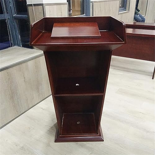 SMuCkS Wood Lectern Podium Stand-up Pulpit Commercial Speaking School Church