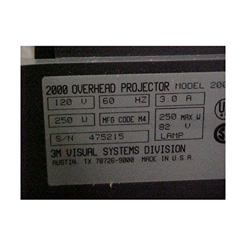 3M 2000AG 2000 Ag Portable Suitcase PRO Overhead Projector