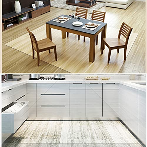 None Office Chair Mat for Hard Floors - PVC Transparent Non-Slip Durable Protector (160x180cm)
