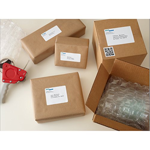 Avery Shipping Label with Paper Receipt, Laser, TrueBlock Technology, White, 25 Sheets (5327)