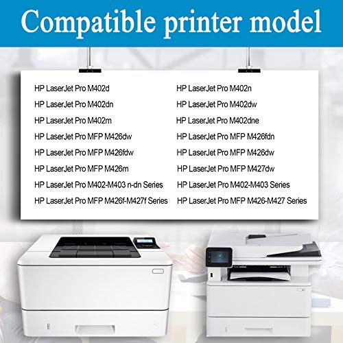 26A | CF226A Toner Cartridge Replacement for HP Pro M402n M402dn M402dw M402m MFP M402dne M426dw M426fdn M426fdw M426mBM427dw M402-M403 M426f-M427f M426-M427 Series Printer (Black, 3-Pack)
