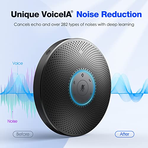 EMEET Bluetooth Speakerphone - M2 Max 48kHz Professional 4 HD Mics Conference Speaker