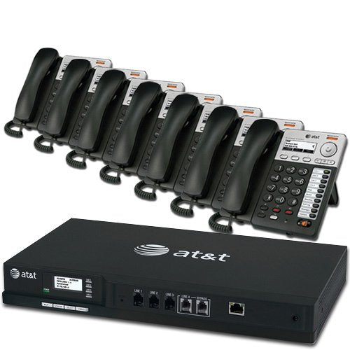 AT&T SB35010 + 7 AT&T SB35025 Syn248 Business Telephones Bundle