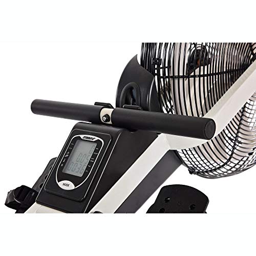 Stamina Cardio Exercise Foldable Fitness Air Rower Rowing Machine, Black/White