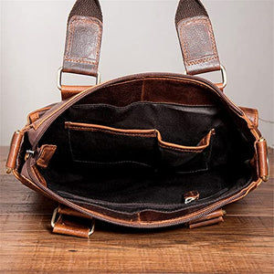 XZJJZ Handbag Men's Bag Messenger Bag Casual Business Briefcase Shoulder Bag Retro Fashion Bag (Color : A, Size : 31 * 31 * 4cm)