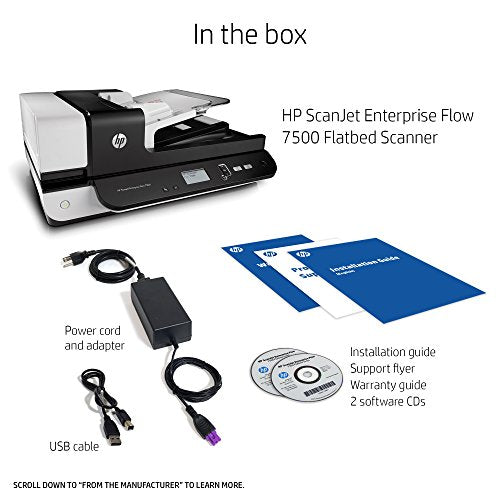 HP ScanJet Enterprise Flow 7500 Flatbed OCR Scanner (L2725B#BGJ)