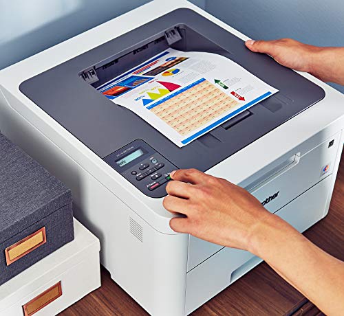 Brother HL-L3210 USB & Wireless Digital Color Laser Printer for Home Business Office - Single-Function: Print Only - 600 x 2400 dpi, 250-Sheet Large Capacity, BROAGE Printer Cable