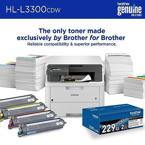 Brother HL-L3300CDW Wireless Color Multi-Function Printer with Laser Quality Output | Copy, Scan, Duplex, Mobile | 4 Month Refresh Subscription Trial | Amazon Dash Replenishment Ready