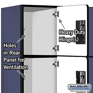 Salsbury Industries 6-Feet High 4-Tier Blue Designer Wood Locker
