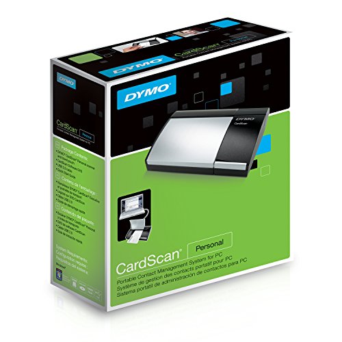 DYMO 1760685 CardScan Personal Card Scanner,Black/Silver