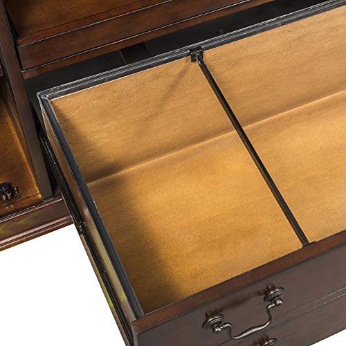 Liberty Furniture INDUSTRIES Brookview Credenza, Cherry, W53 x D22 x H32