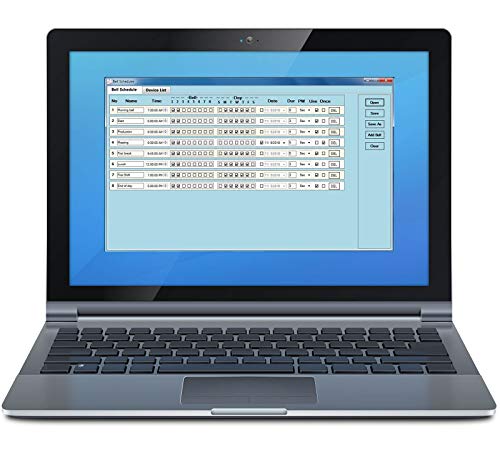 Netbell Linortek Netbell-K-E2M-C 3 Break Bells - LED Clock System with TCP/IP Network Enabled Programmable Bell Timer Controller