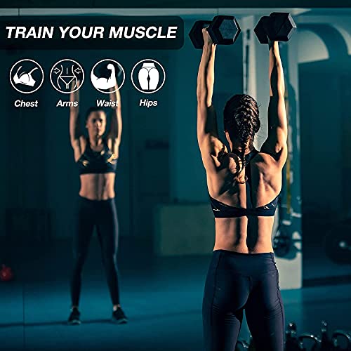 25 lb Dumbbells Set of 2, Weights Dumbbells Set, Strength Training Equipment Dumbbells for Women and Men, Exercise Dumbbells for Body Fitness Home, Office, Gym