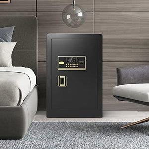 Money Safe Box, Cabinet Safety Box With Digital Keypad Key, Led Light And Password Inner Cabinet, Safe Box For Home Office Cash Gold Important Documents - 2.04 Cubic Feet, Black