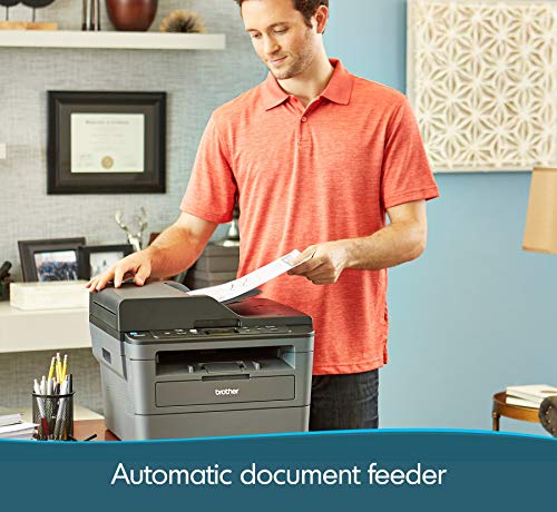 Brother DCP-L2550DW Compact Multifunction Monochrome Laser Printer with Copier and Scanner (DCPL2550DW) (Renewed)