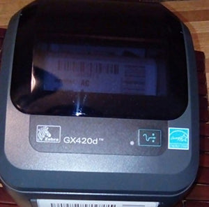 Zebra - GX420d Direct Thermal Desktop Printer for Labels, Receipts, Barcodes, Tags, and Wrist Bands - Print Width of 4 in - USB, Serial, and Parallel Port Connectivity
