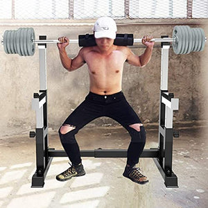 JYMBK Squat Rack Weight Lifting Cage Household Multifunctional Adjustable Bench Press Squat Rack Barbell Rack Fitness Equipment Strength Training