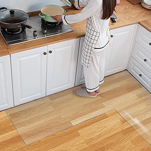 HAIZON Hard-Floor Chair Mat for Home Office, Wooden Floor Protector, Multiple Sizes