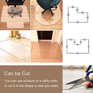 MOGGED Clear Floor Mat for Kitchen Living Room, Non-Slip Desk Chair Mat, 140cmx600cm