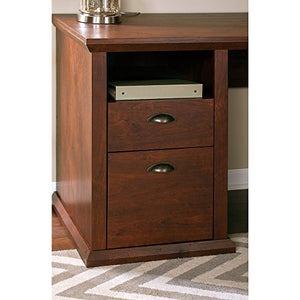 Yorktown Home Office Desk with Bookcase and Lateral File Cabinet