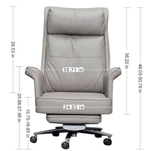 High Back Executive Office Chair with Footstool