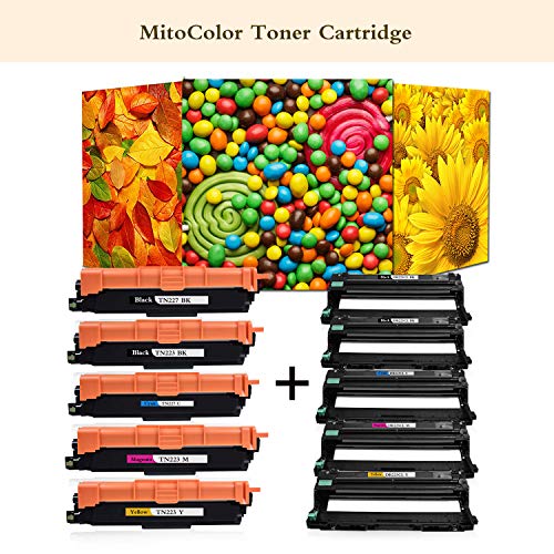 10-Pack(5Drum+5Toner) Compatible High Yield DR-223CL DR223CL Drum Units TN-223 TN223 Toner Cartridge Replacement for HL-L3210CW HL-L3270CDW HL-L3290CDW MFC-L3710CW Printer