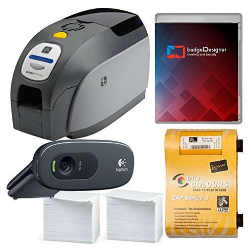 Zebra ZXP Series 3 Dual Sided ID Card Printer & Complete Supplies Package