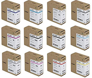 Canon PFI-1300 330ml Pigment Ink Tank for imagePROGRAF Large Format Printers - Includes Matte/Photo Black, Cyan, Magenta, Yellow, Photo Cyan, Photo Magenta, Gray, Photo Gray, Red, Blue, Chroma Opt