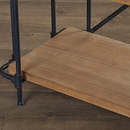 Trent Austin Design 67" Etagere Antique Bookcase with 5 Shelves Industrial and Modern Bookcase
