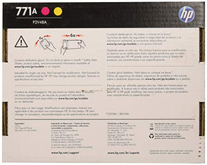 HP 771 (P2V48A) Magenta/Yellow Printhead and 771A Original Ink Cartridges Value Pack