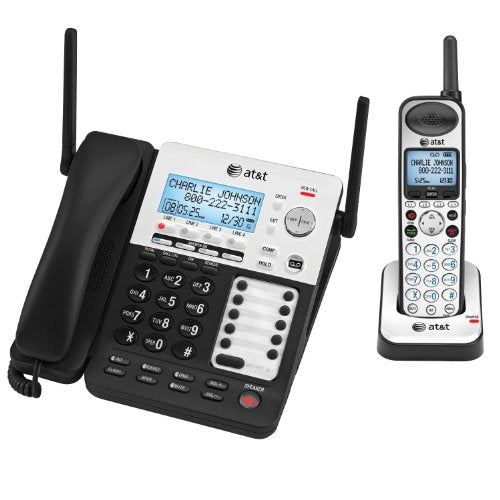AT&T SB67138 SB67138 DECT 6.0 Phone/Answering System, 4 Line, 1 Corded/1 Cordless Handset