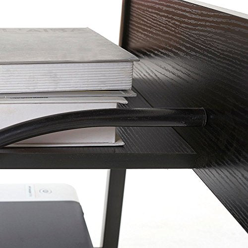 Pongwitshop Home Office PC Corner Computer Desk Laptop Table Workstation Furniture Black