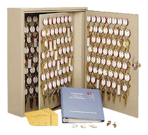 STEELMASTER Dupli-Key Two-Tag Cabinet for 300 Keys, 16.5 x 31.13 x 5 Inches, Sand (201830003)