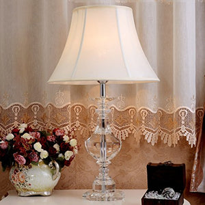 505 HZB European Modern Crystal Desk Lamp Bedroom Bedside Lamp Room Desk Lamp (Size : L4070cm)